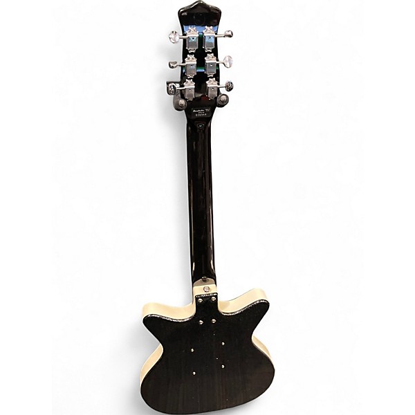 Used Danelectro 59 MJ Black Metal Flake Solid Body Electric Guitar