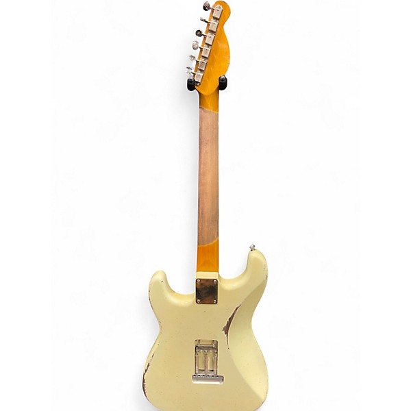 Used Mjt Guitars VTS  Olympic White Relic Solid Body Electric Guitar
