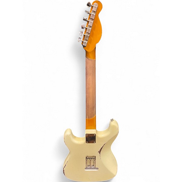Used Mjt Guitars VTS  Olympic White Relic Solid Body Electric Guitar