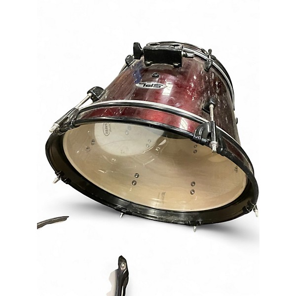 Used Sound Percussion Labs 3 Piece Little Kicker Junior Dark Red Drum Kit