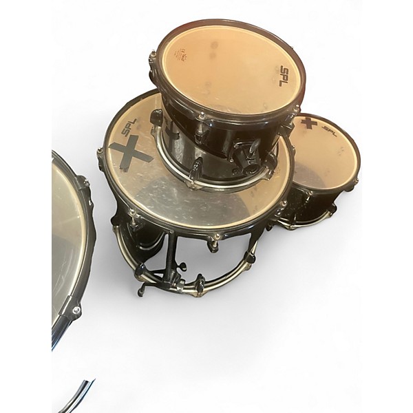 Used SPL 6 Piece STARTER KIT Black Drum Kit
