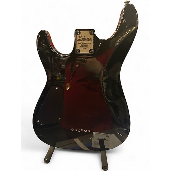 Used Schecter Guitar Research Omen Extreme 6 See Through Black Solid Body Electric Guitar