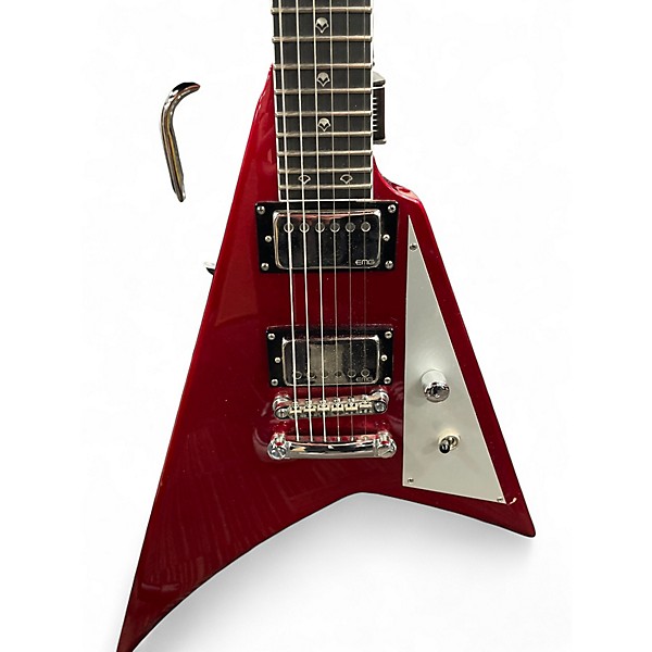 Used Kramer CHARLIE PARRA Candy Apple Red Metallic Solid Body Electric Guitar