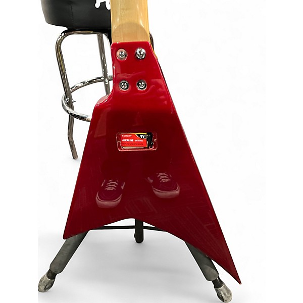 Used Kramer CHARLIE PARRA Candy Apple Red Metallic Solid Body Electric Guitar