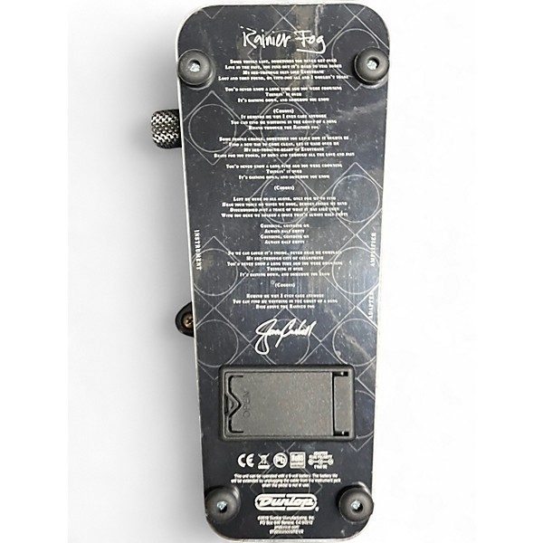 Used Dunlop JC95 Jerry Cantrell Signature Cry Baby Wah Effect Pedal