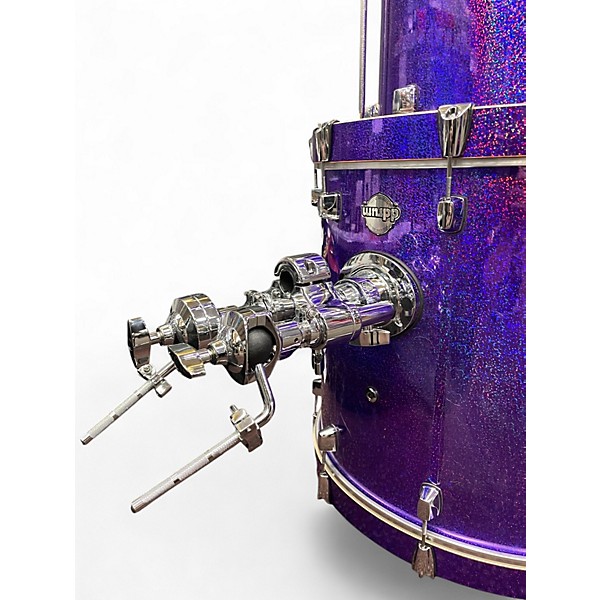 Used ddrum 5 Piece Dominion Maple AMETHYST PURPLE WRAP Drum Kit