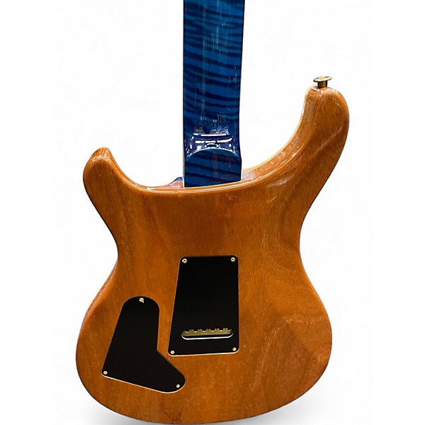 Used PRS Wood Library Custom 24 10 Top Blue Burst Solid Body Electric Guitar