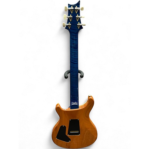 Used PRS Wood Library Custom 24 10 Top Blue Burst Solid Body Electric Guitar