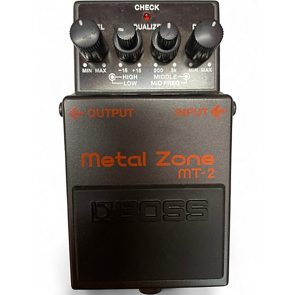 Used BOSS MT2 Metal Zone Distortion Effect Pedal