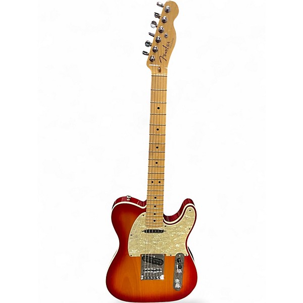 Used Fender American Deluxe Telecaster Aged Cherry Burst Solid Body Electric Guitar