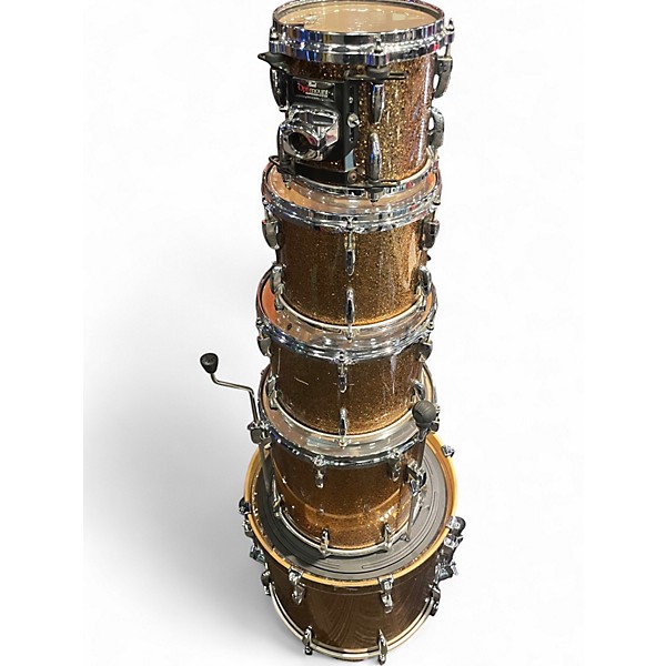 Used Pearl 5 Piece Masters MCX Series GOLDEN SPARKLE Drum Kit