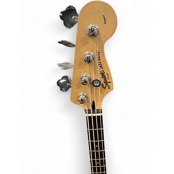 Used Squier Standard Jazz Bass Candy Apple Red Electric Bass Guitar