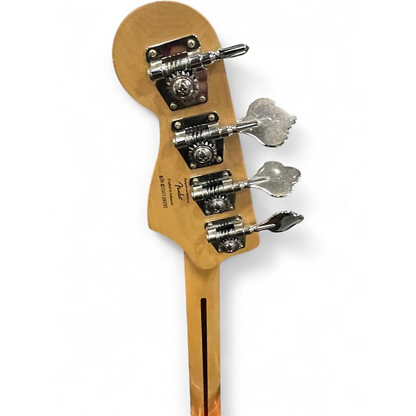 Used Squier Standard Jazz Bass Candy Apple Red Electric Bass Guitar