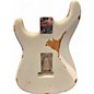 Used 2022 EVH FRANKENSTEIN SERIES RELIC White Solid Body Electric Guitar