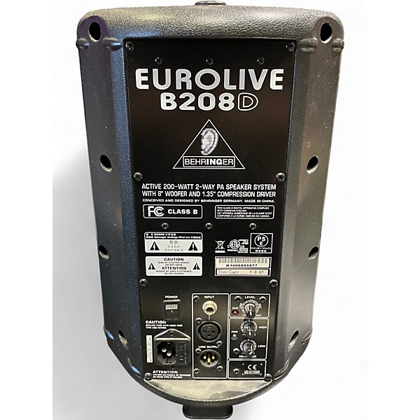 Used Behringer EUROLIVE B208 Powered Speaker