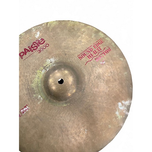 Used Paiste 14in 3000 Rude 14in Hi Hat Bottom Cymbal