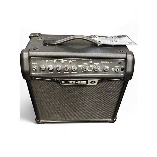 Used Line 6 Spider IV 15W 1X8 Guitar Combo Amp