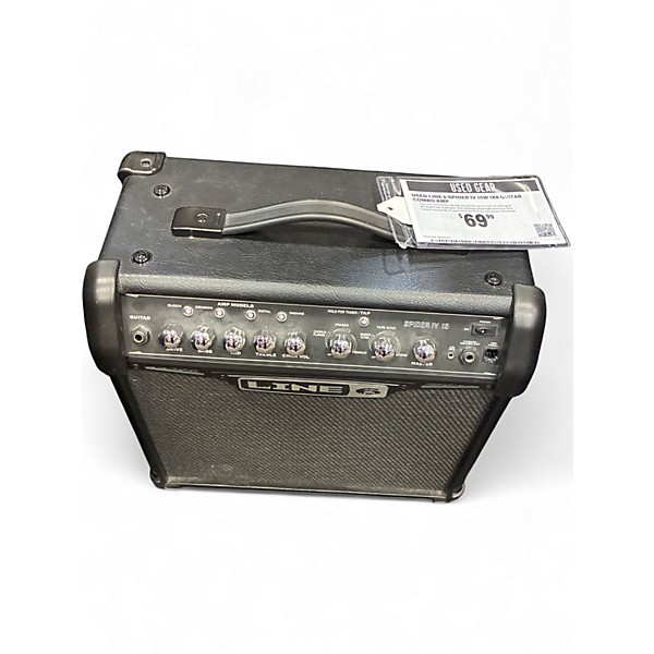 Used Line 6 Spider IV 15W 1X8 Guitar Combo Amp