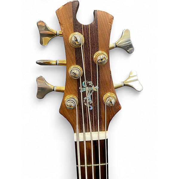 Used Tobias Zebrawood 5 Natural Electric Bass Guitar