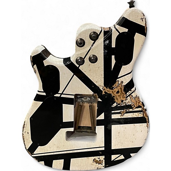 Used EVH Custom shop black and white stripe Solid Body Electric Guitar