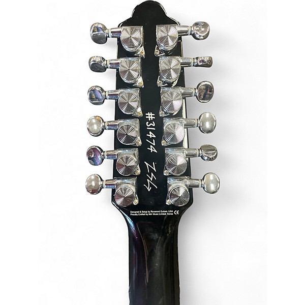 Used Reverend Airwave 12 String 2 Tone Sunburst Hollow Body Electric Guitar