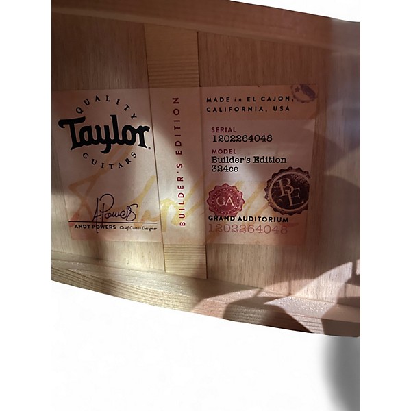 Used Taylor 324CE BUILDERS EDITION SUNBURST Acoustic Electric Guitar