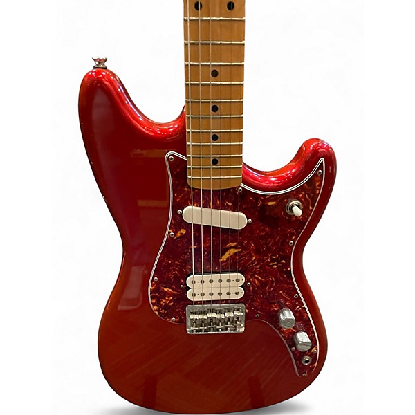 Used Fender Duo Sonic HS Metallic Candy Red Burst Solid Body Electric Guitar