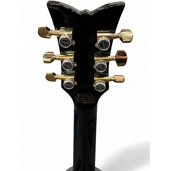 Used Schecter Guitar Research Tempest Custom Black Solid Body Electric Guitar