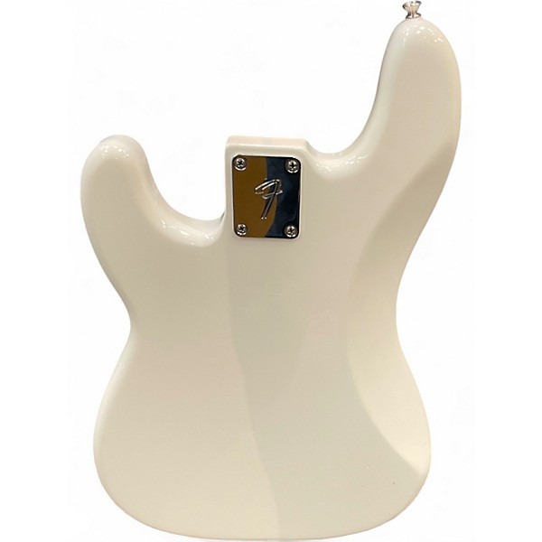 Used 2019 Fender Player Precision Bass Polar White Electric Bass Guitar