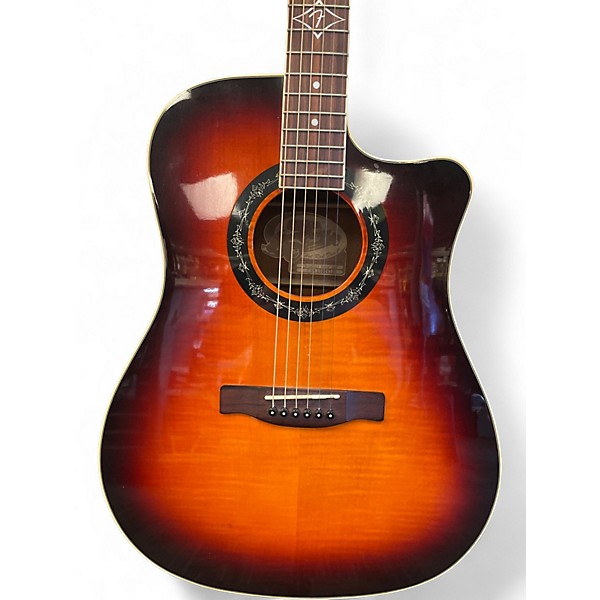 Used Fender T Bucket 300CE 3 Tone Sunburst Acoustic Electric Guitar