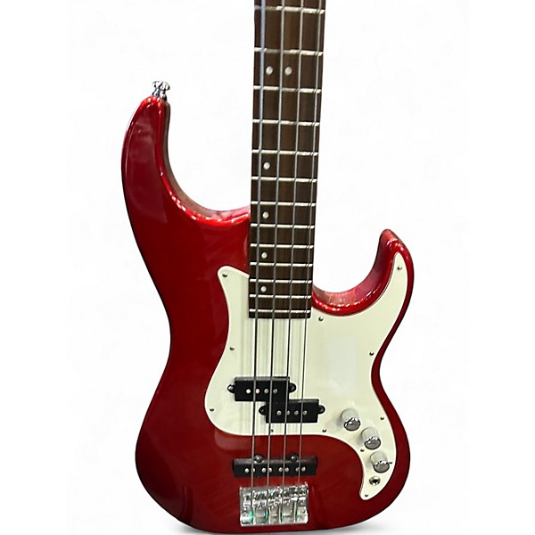 Used Samick p bass red Electric Bass Guitar