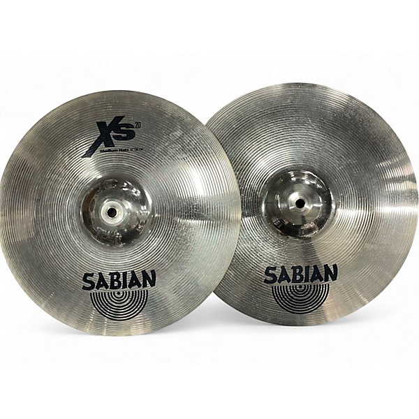 Used SABIAN 14in XS20 Medium Hi Hat Pair Cymbal