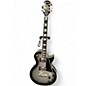 Used Epiphone Les Paul Custom Black and Silver Solid Body Electric Guitar thumbnail