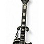 Used Epiphone Les Paul Custom Black and Silver Solid Body Electric Guitar