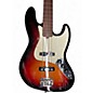 Used 2020 Fender American Pro Jazz Bass Fretless 3 Tone Sunburst Electric Bass Guitar