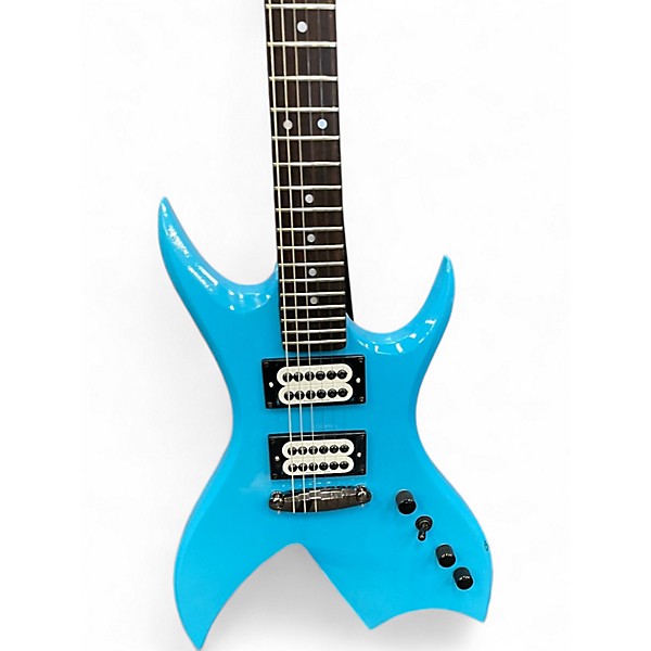 Vintage 1983 B.C. Rich Rich Bich V1 NJ Series Sky Blue Solid Body Electric Guitar
