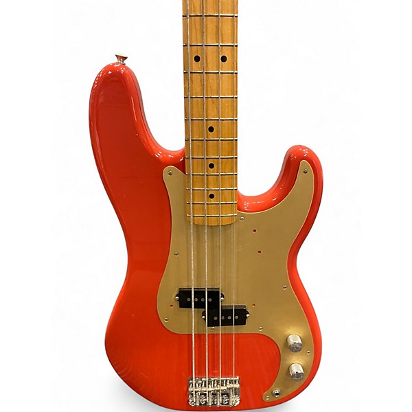 Used 2014 Fender '50S PRECISION BASS Fiesta Red Electric Bass Guitar