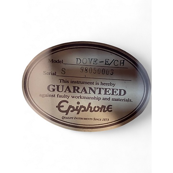 Used Epiphone Dove Dakota Red Acoustic Guitar