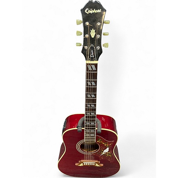 Used Epiphone Dove Dakota Red Acoustic Guitar