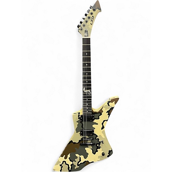 Used ESP LTD James Hetfield Snakebyte Camo Solid Body Electric Guitar