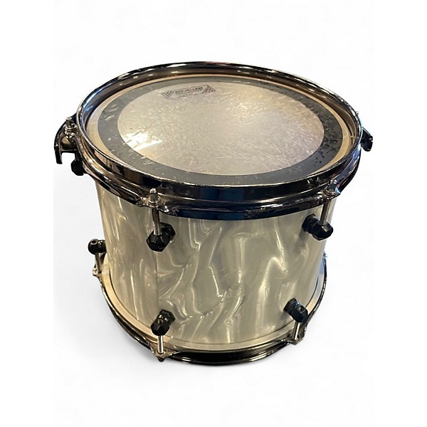 Used Aha 3 Piece Custom 3 Piece Kit White Pearloid Drum Kit