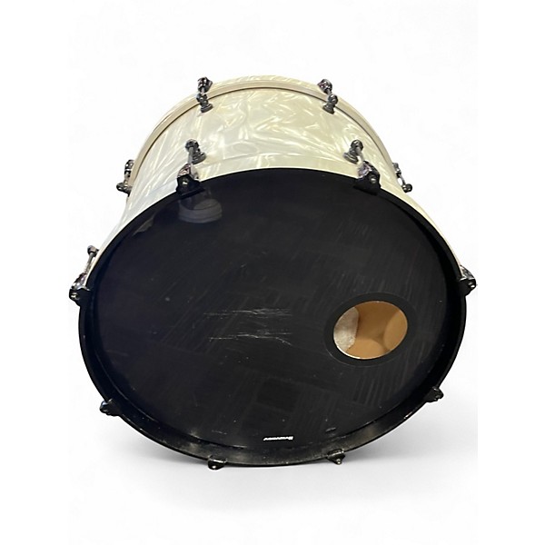 Used Aha 3 Piece Custom 3 Piece Kit White Pearloid Drum Kit