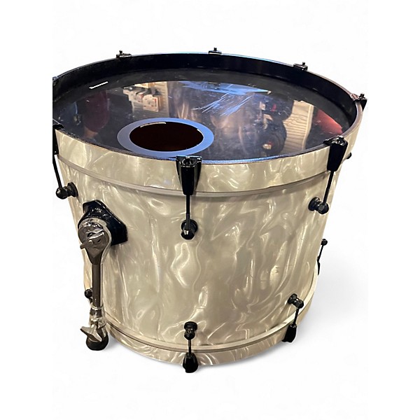 Used Aha 3 Piece Custom 3 Piece Kit White Pearloid Drum Kit