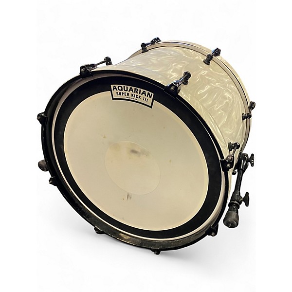 Used Aha 3 Piece Custom 3 Piece Kit White Pearloid Drum Kit