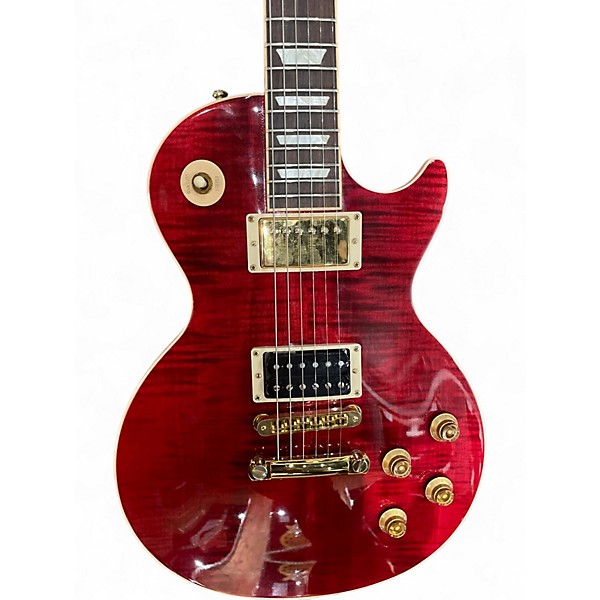 Used Gibson Les Paul Standard Premium Plus 1950S Neck Black Cherry Solid Body Electric Guitar