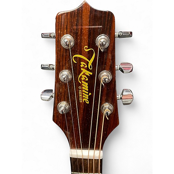 Used Takamine EG530SC Left Handed Natural Acoustic Electric Guitar