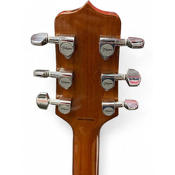 Used Takamine EG530SC Left Handed Natural Acoustic Electric Guitar