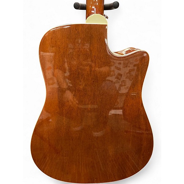 Used Takamine EG530SC Left Handed Natural Acoustic Electric Guitar