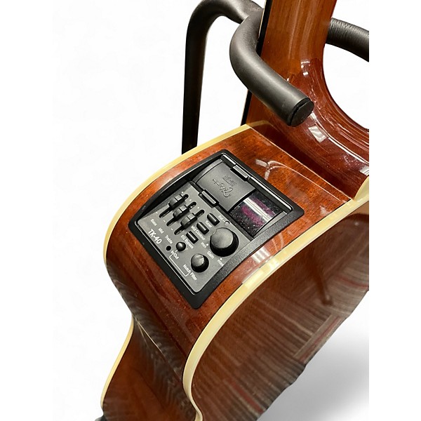 Used Takamine EG530SC Left Handed Natural Acoustic Electric Guitar