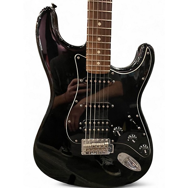 Used Fender American Standard Stratocaster Black Solid Body Electric Guitar